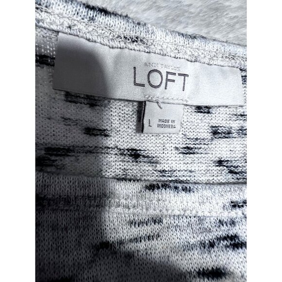 Loft layered look heather color blouse women size large - Picture 3 of 5